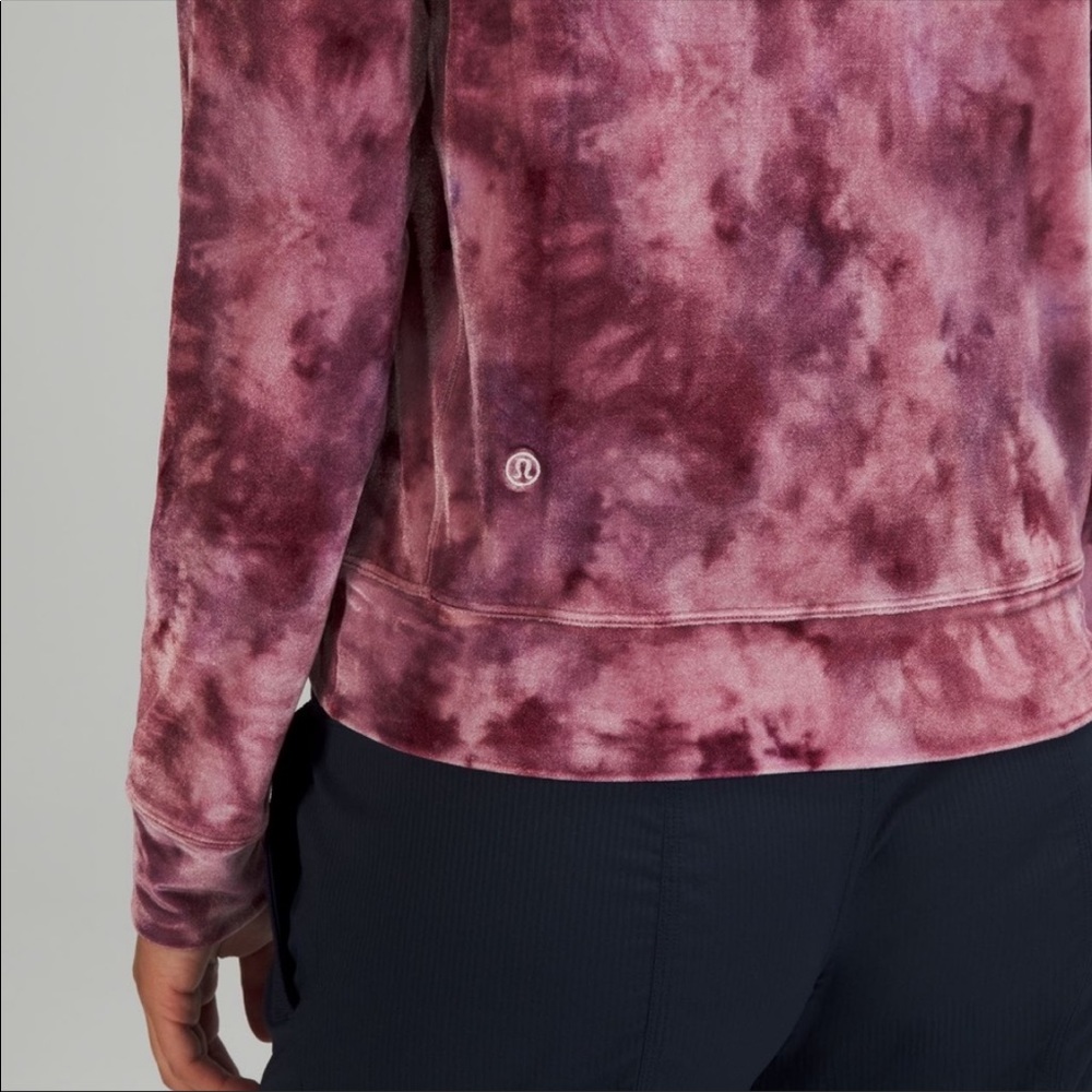 Lululemon Velour Warm Down Crew in Interstellar Cassis Multi